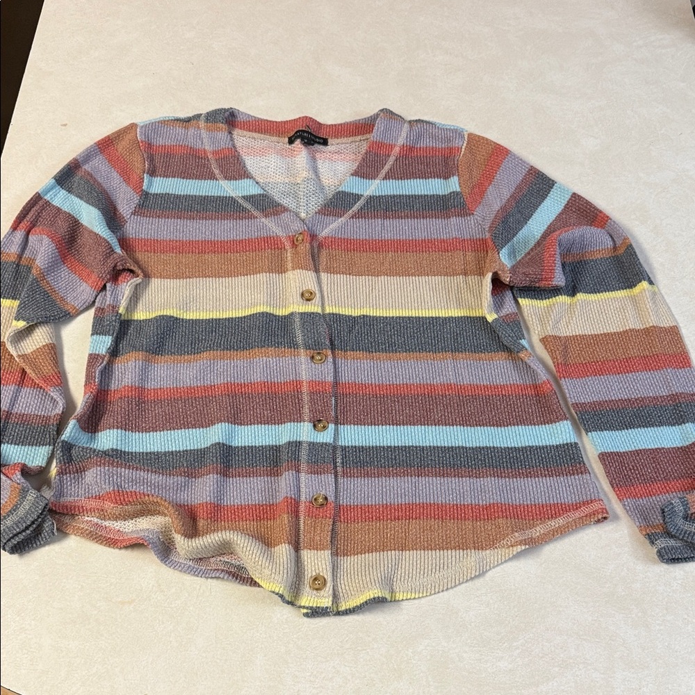 Signature Studio Colorful Knit Cardigan 🐯